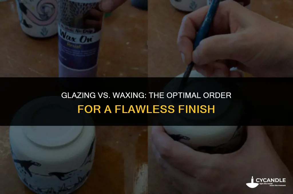 do you use glaze before orcafter wax
