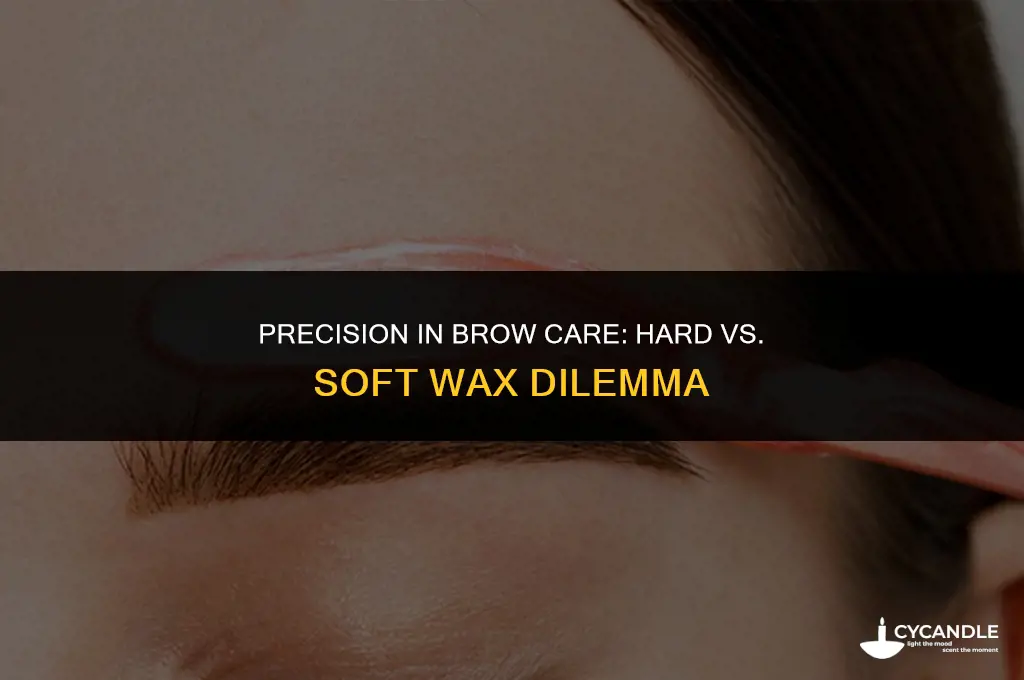 do you use hard or soft wax for eyebrows