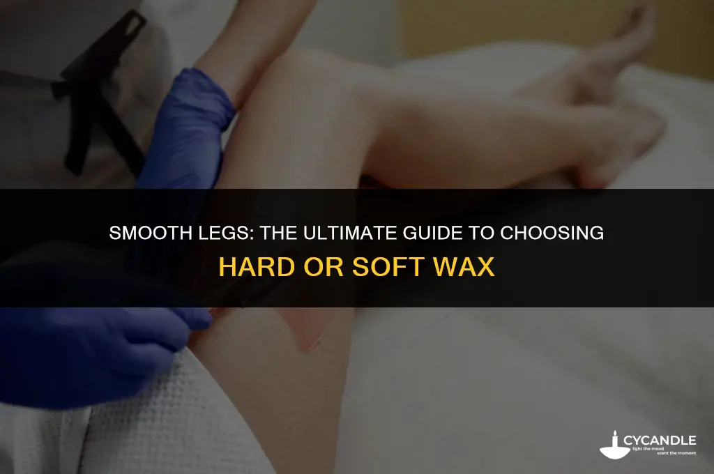 do you use hard or soft wax for legs