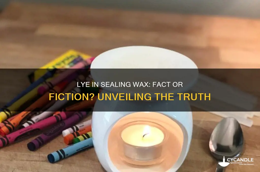 do you use lye to make sealing wax