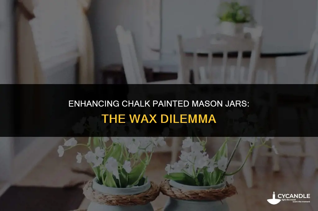 do you use wax on chalk painted mason jars
