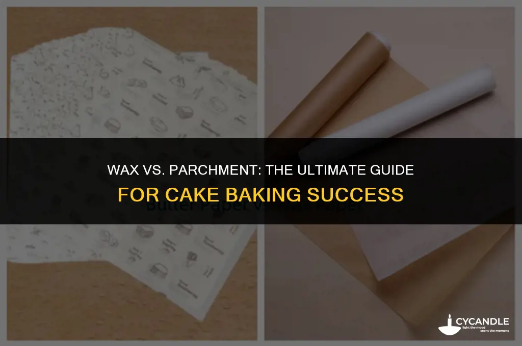do you use wax or parchment paper for cakes