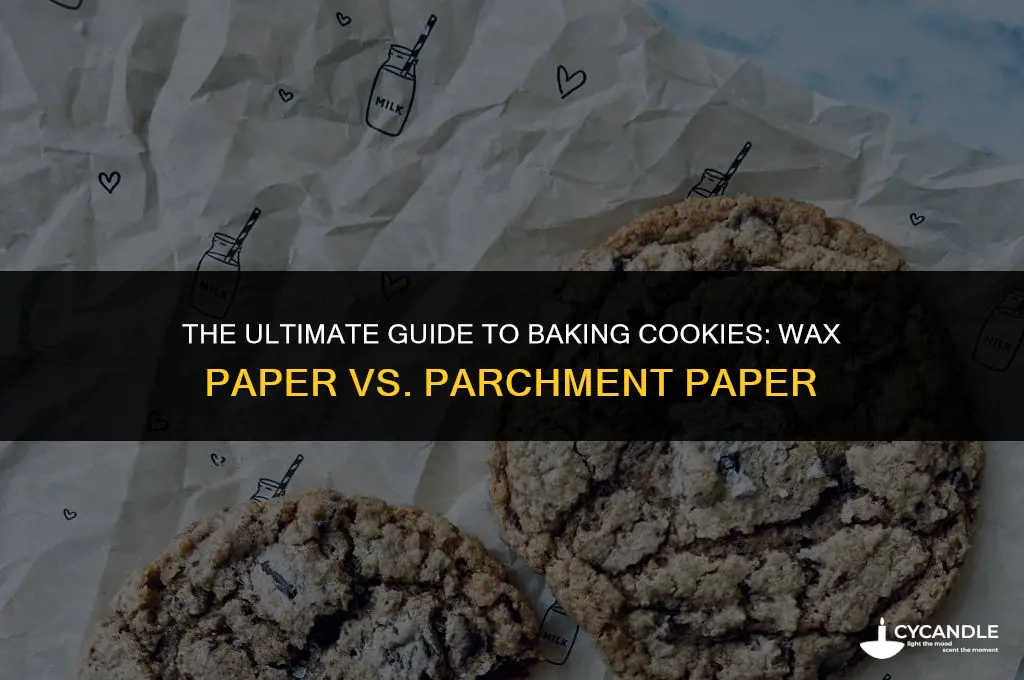 do you use wax paper to bake cookies