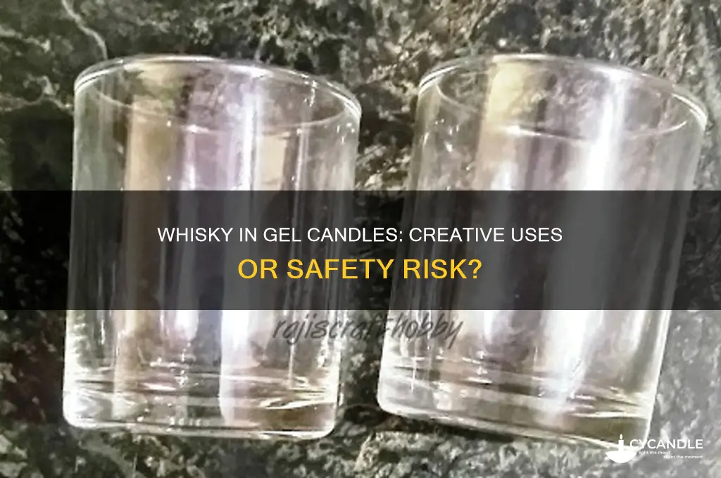do you use whisky to make gel candles
