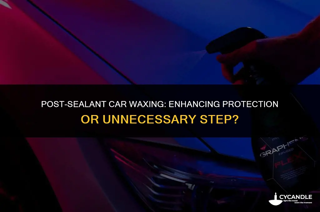 do you wax car after applying sealant
