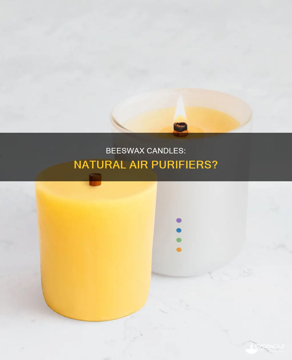 does a beeswax candle purify the air