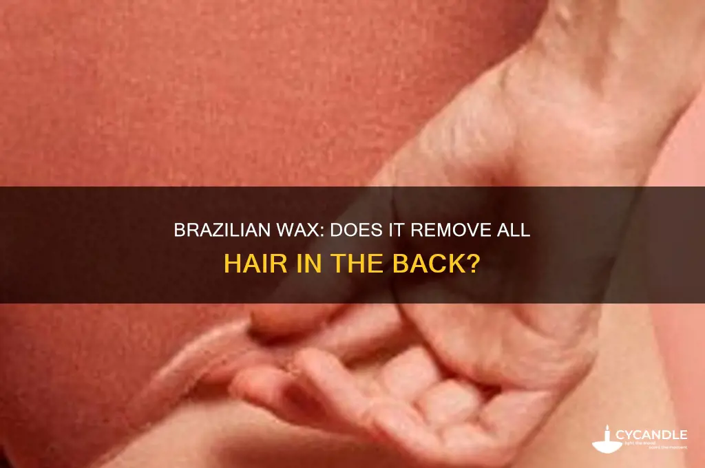 does a brazilian wax remove all hair in the back