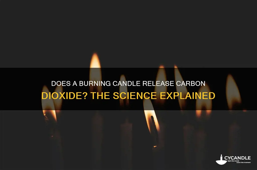does a burning candle give off carbon dioxide