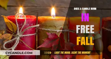 Candle's Flame in Free Fall: Does It Burn or Extinguish?