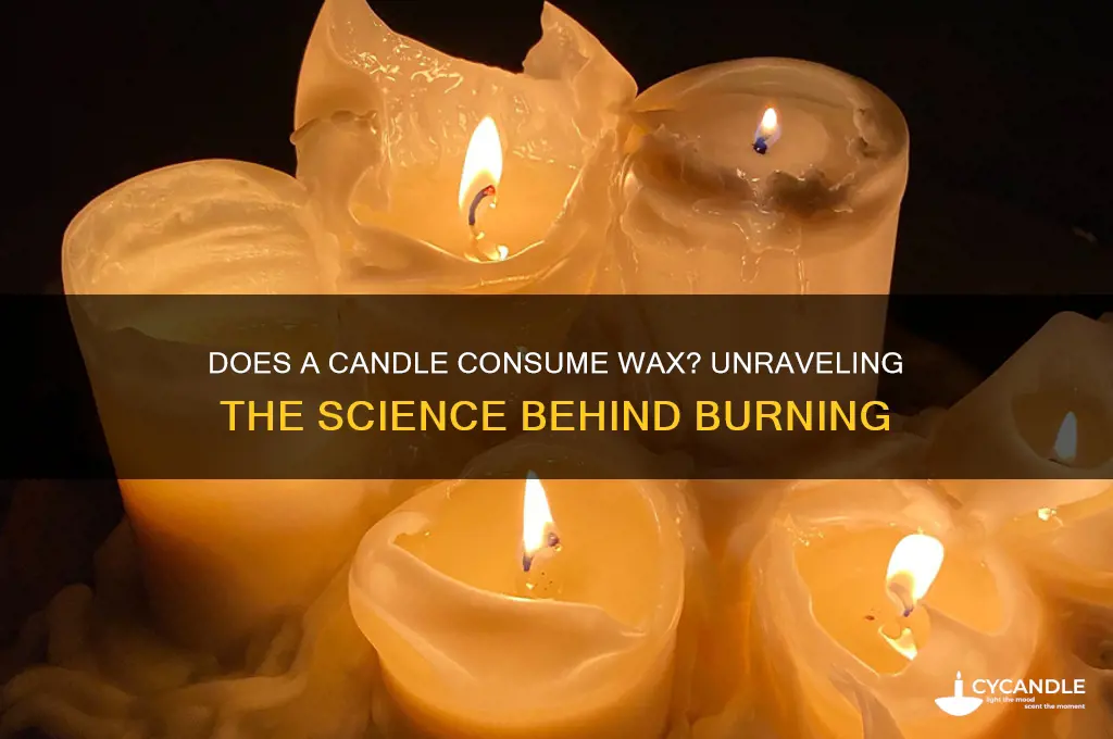 does a candle consume wax