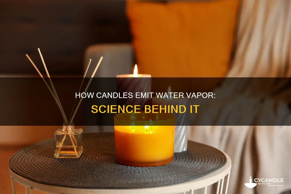 does a candle give off water vapor