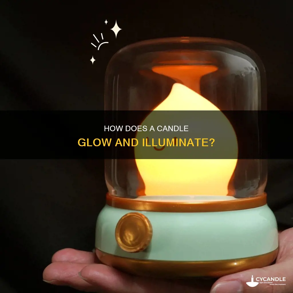 does a candle glow