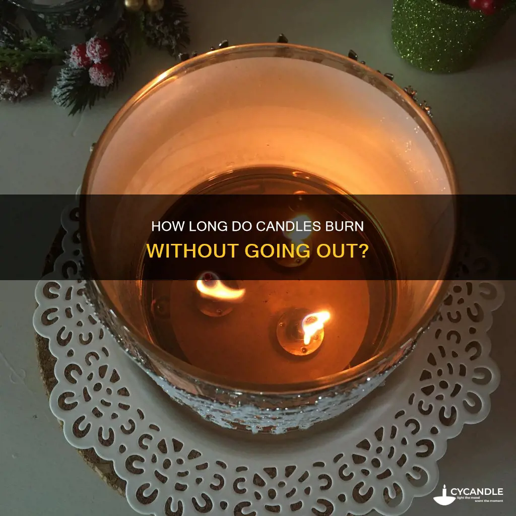 does a candle go out on its own