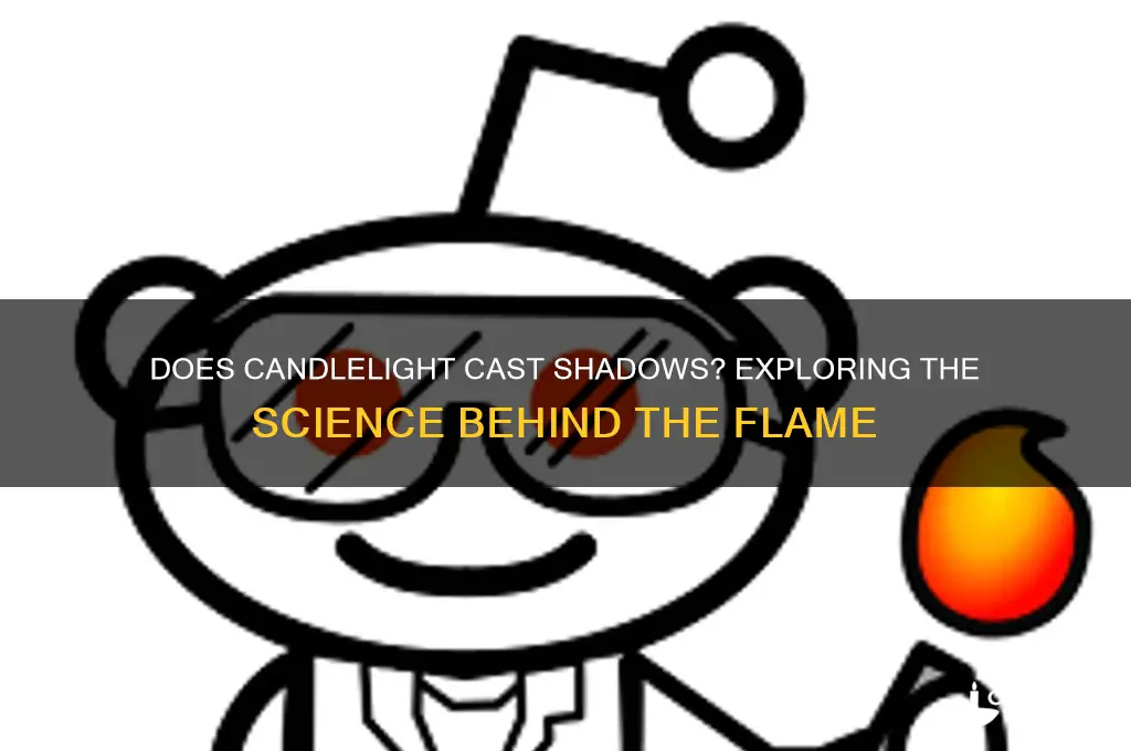 does a candle light have a shadow