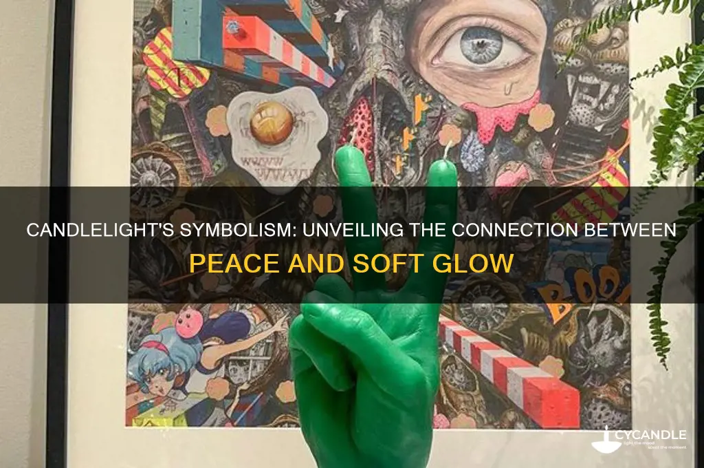 does a candle light mean peace