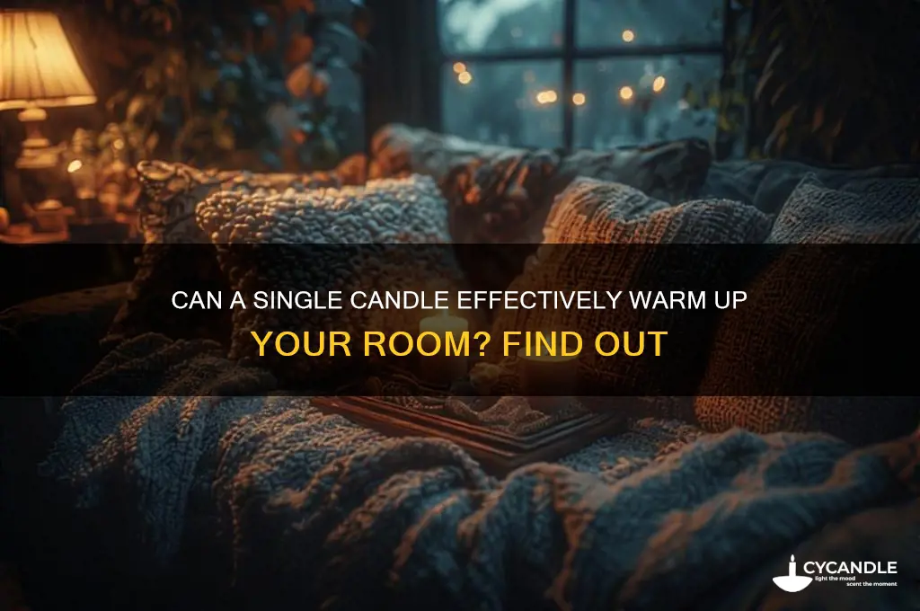 does a candle make a room warmer