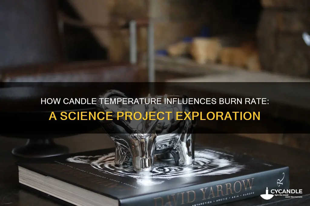 does a candle temperature affect its burn rate science project