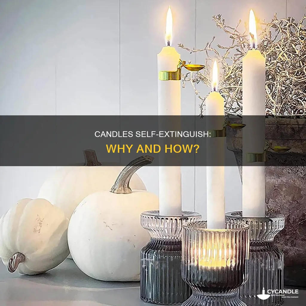does a candle turn off by itself