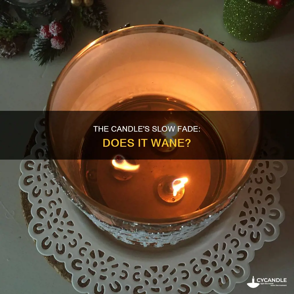 does a candle wane