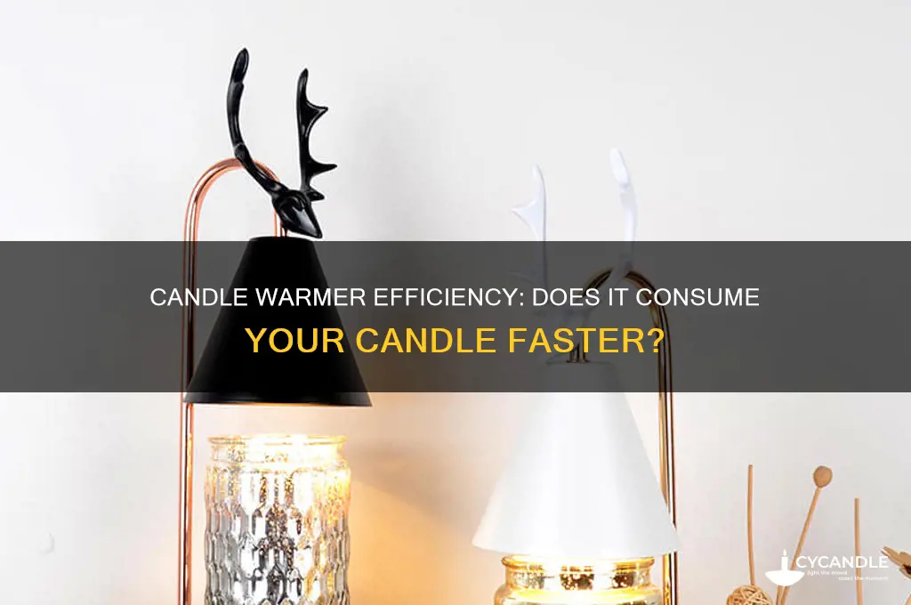 does a candle warmer use up the candle