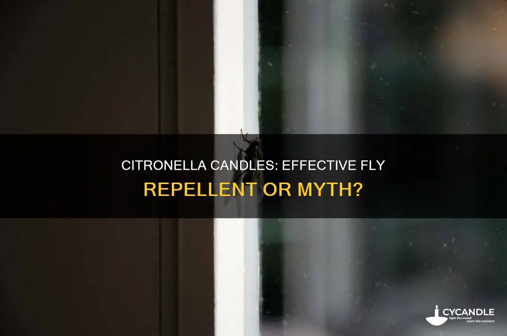 does a citronella candle keep flies away