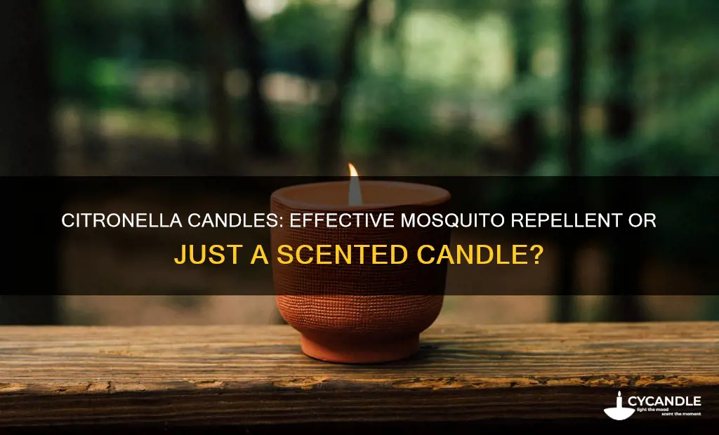 does a citronella candle repel mosquitoes