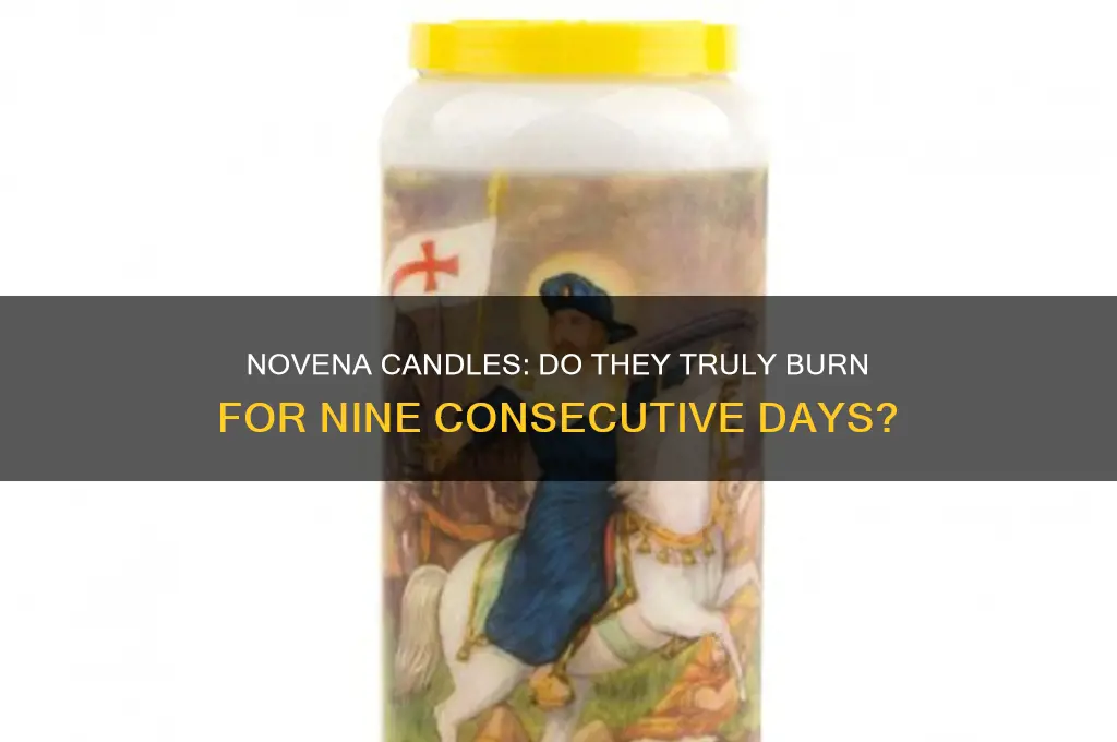 does a novena candle burn for 9 days