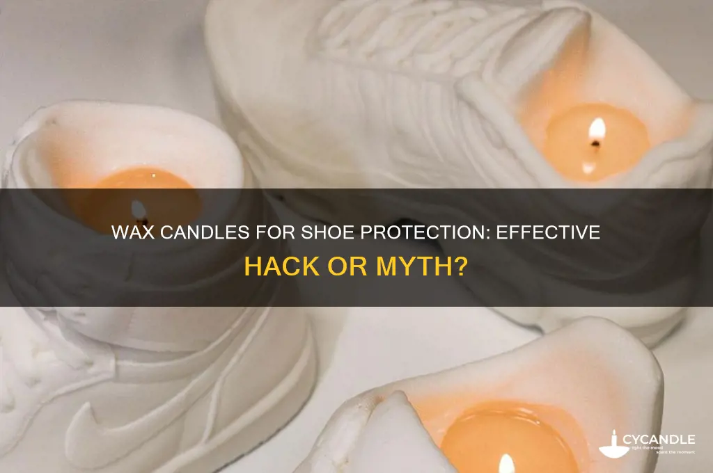 does a wax candle work to protect shoes