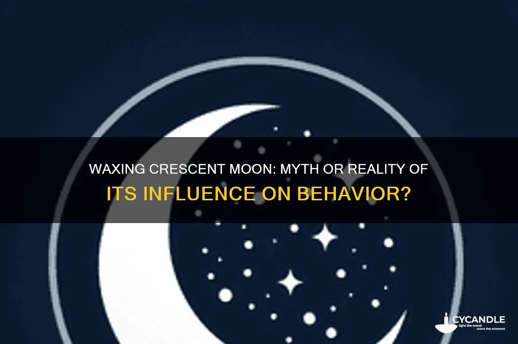 does a waxing crescent moon make people crazy