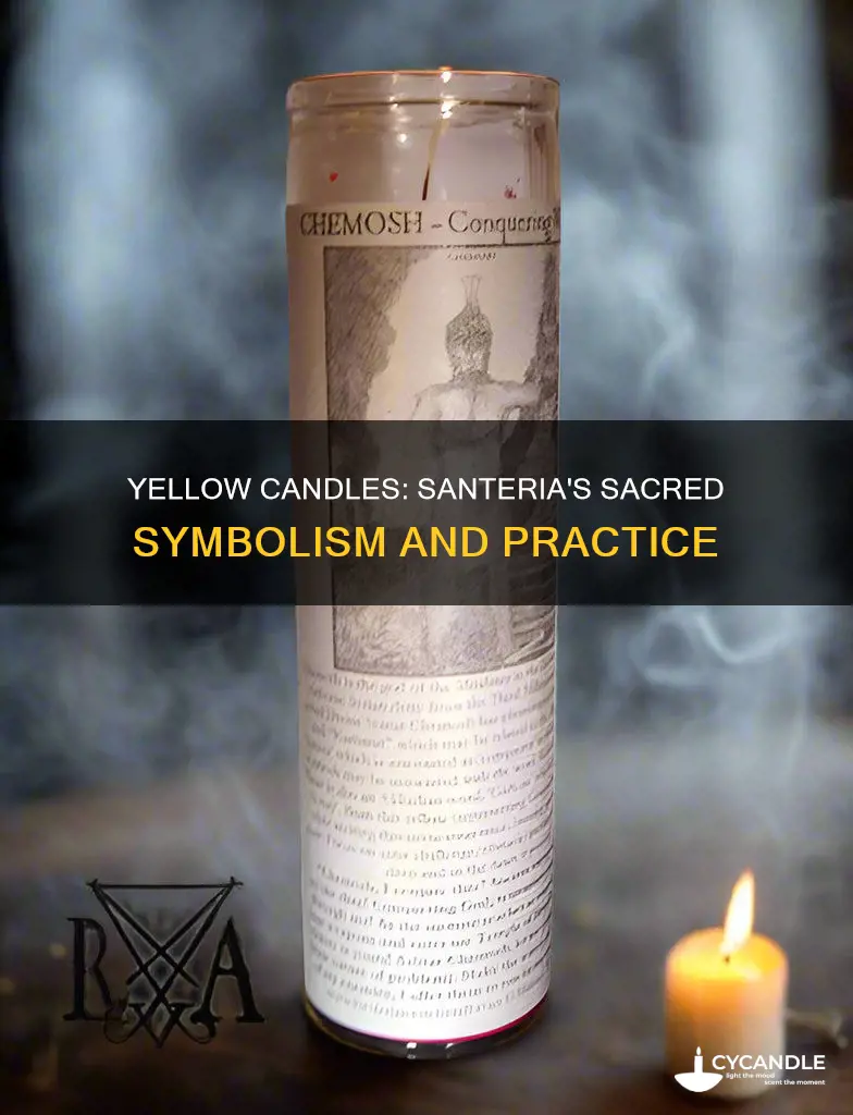 does a yellow candle have something to do with santoria