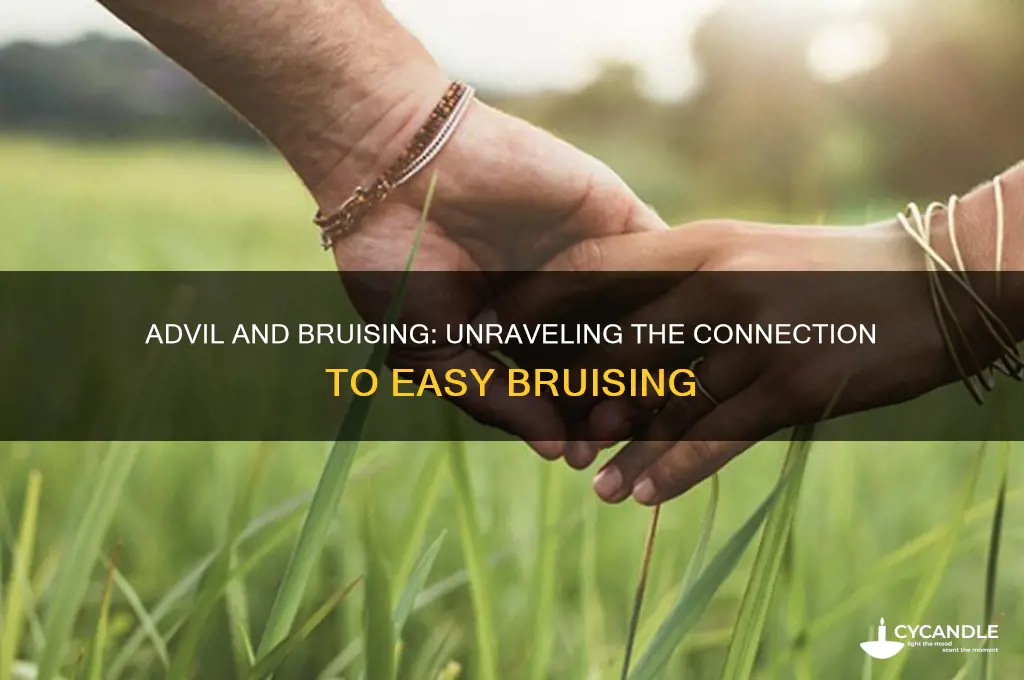 does advil make you bruise easily wax