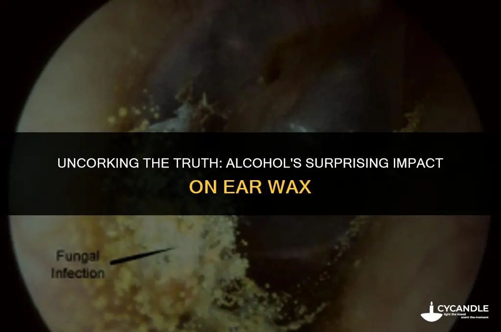 does alcohol cause ear wax