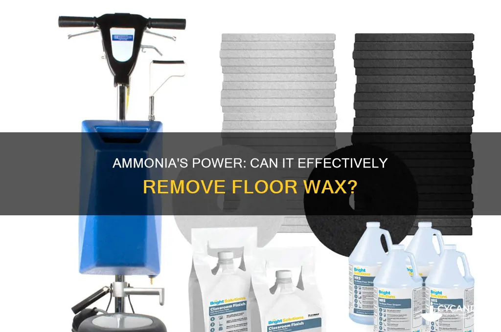 does ammonia remove floor wax