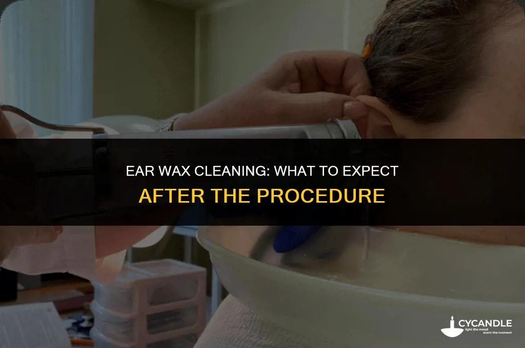 does an ear wax cleaning continue to drain