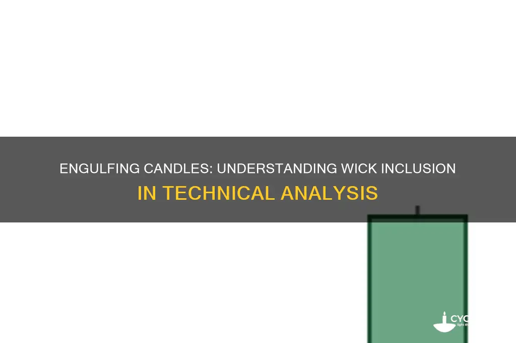 does an engulfing candle include the wick