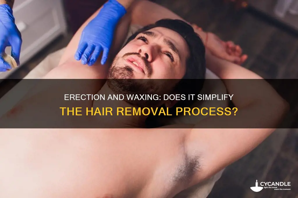 does an erection make it easier to wax