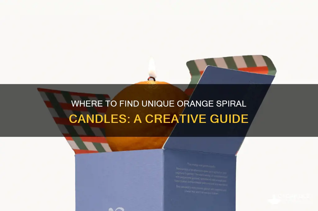 does any one make orange spiral candles