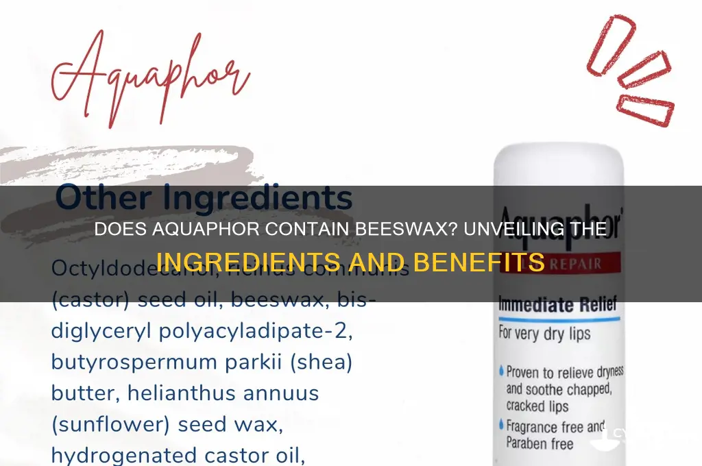 does aquaphor have beeswax