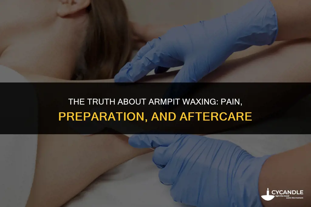 does armpit wax hurt
