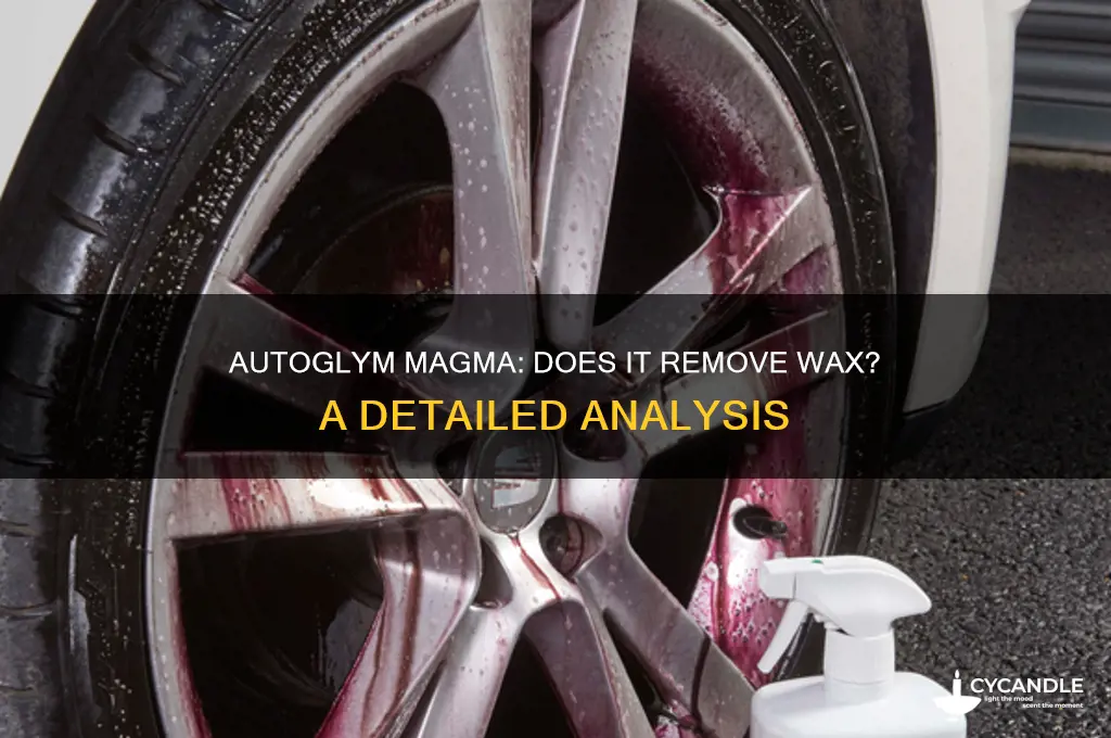 does autoglym magma remove wax