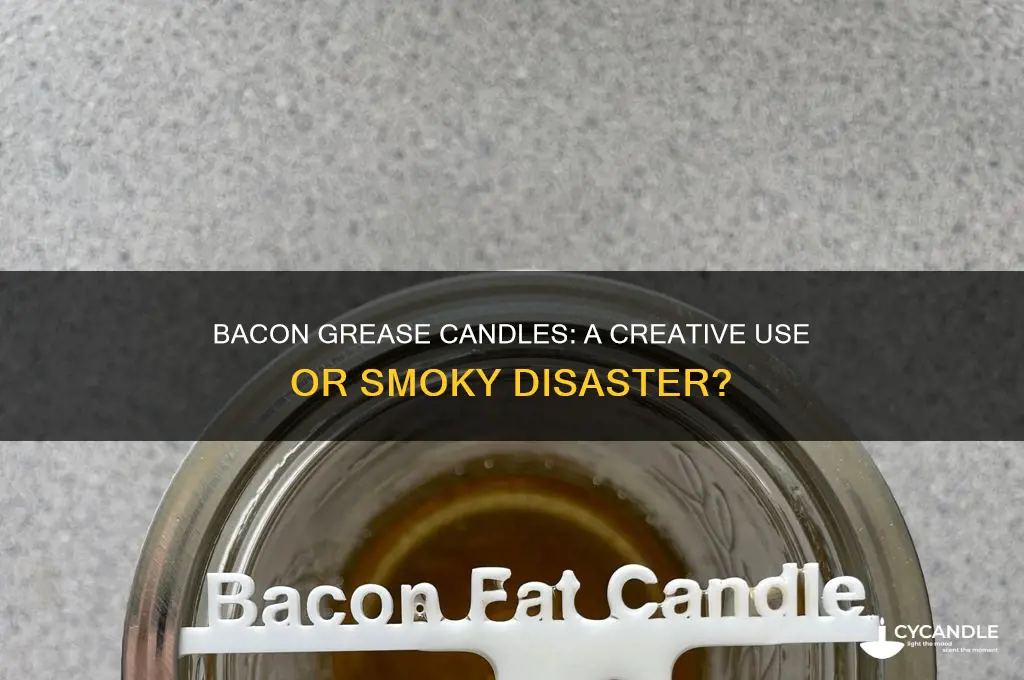 does bacon grease make a good candle