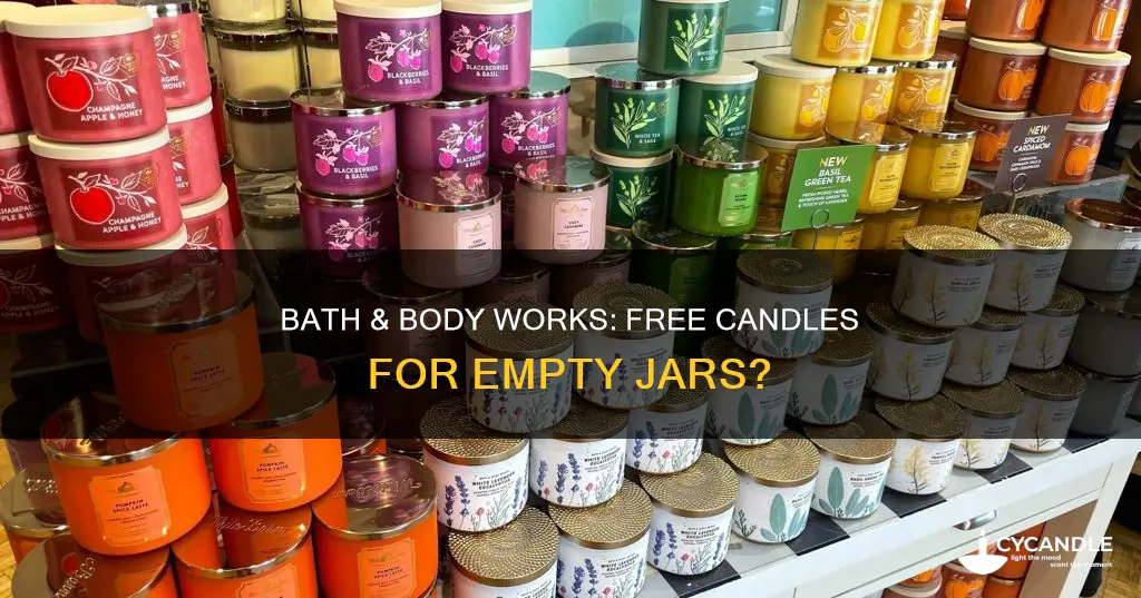 does bath and body give free candles for empty jars
