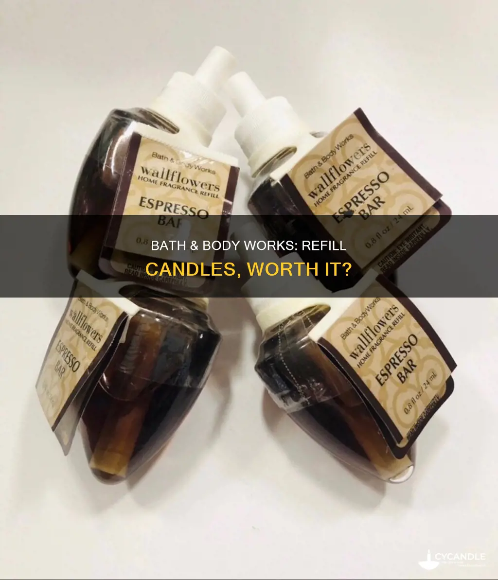 does bath and body refill candles