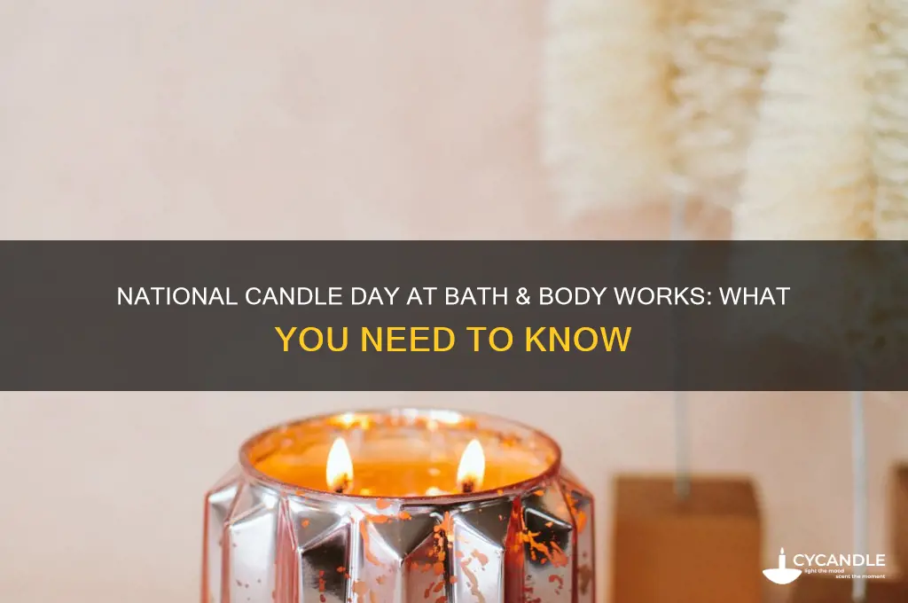 does bath and body works have national candle day