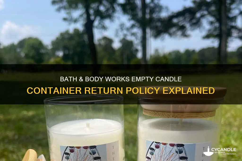 does bath and body works take back empty candle containers