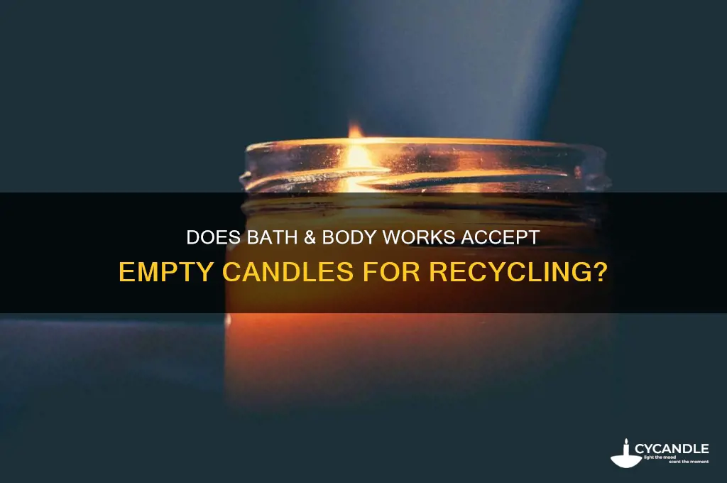 does bath and body works take empty candles
