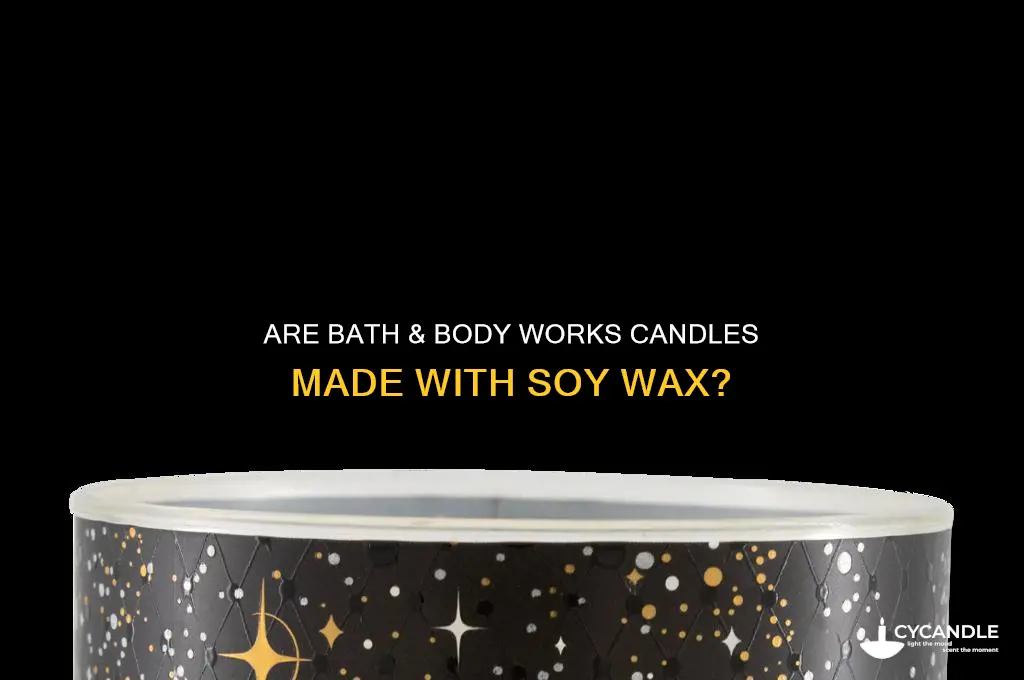 does bath and body works use soy candles