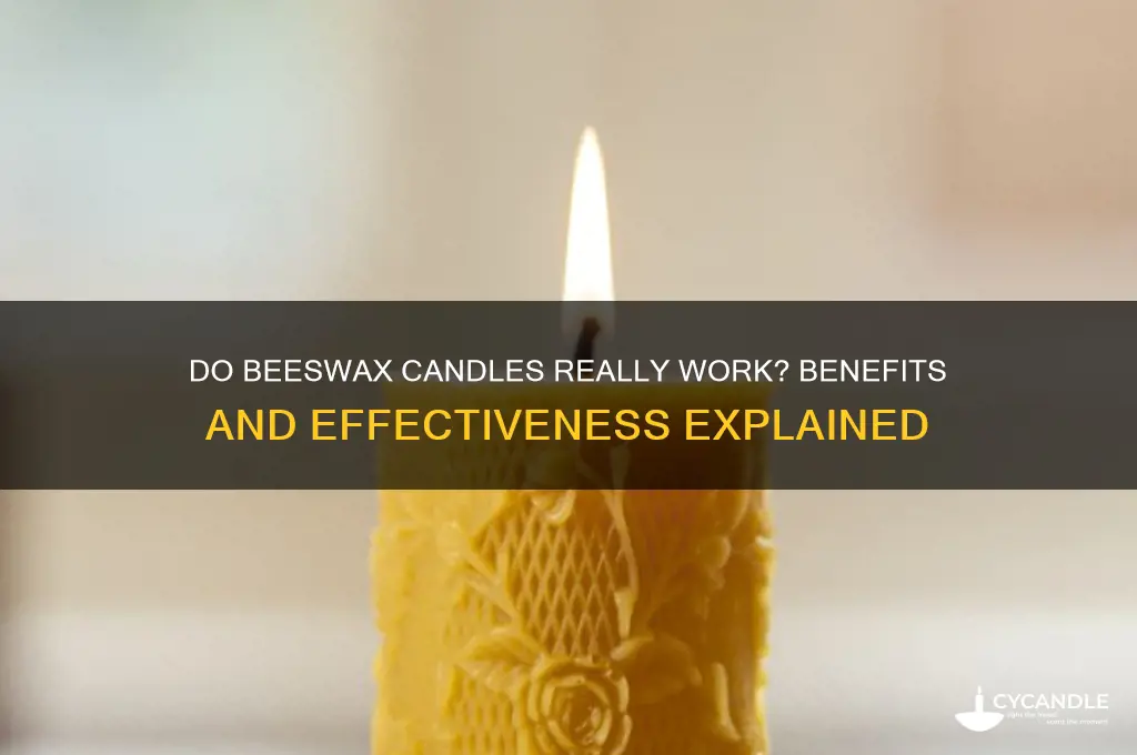 does bees wax candle work