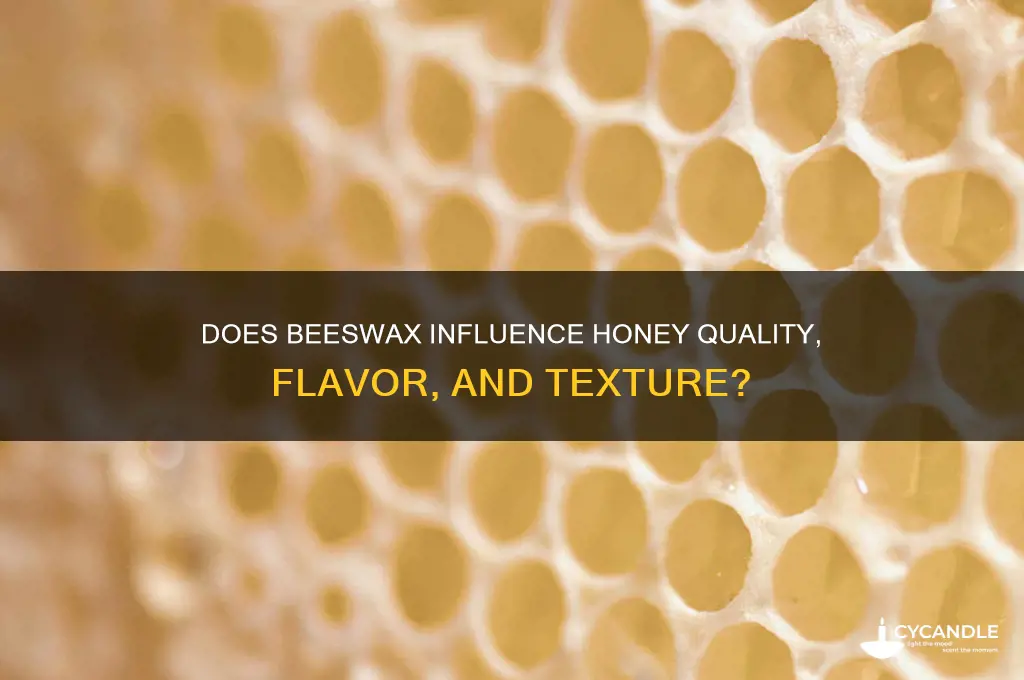 does beeswax affect hhoney