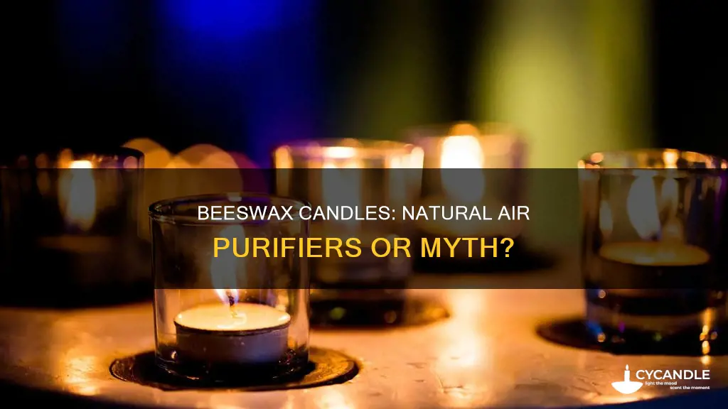 does beeswax candles clean the air